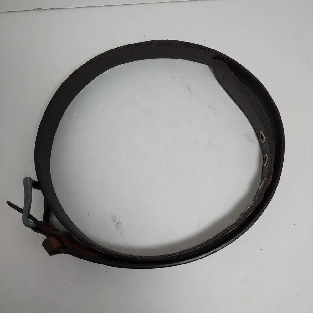 Men's Camo Brown Leather Belt  Size 38 Lined On Bonded Leather‎ Camouflage